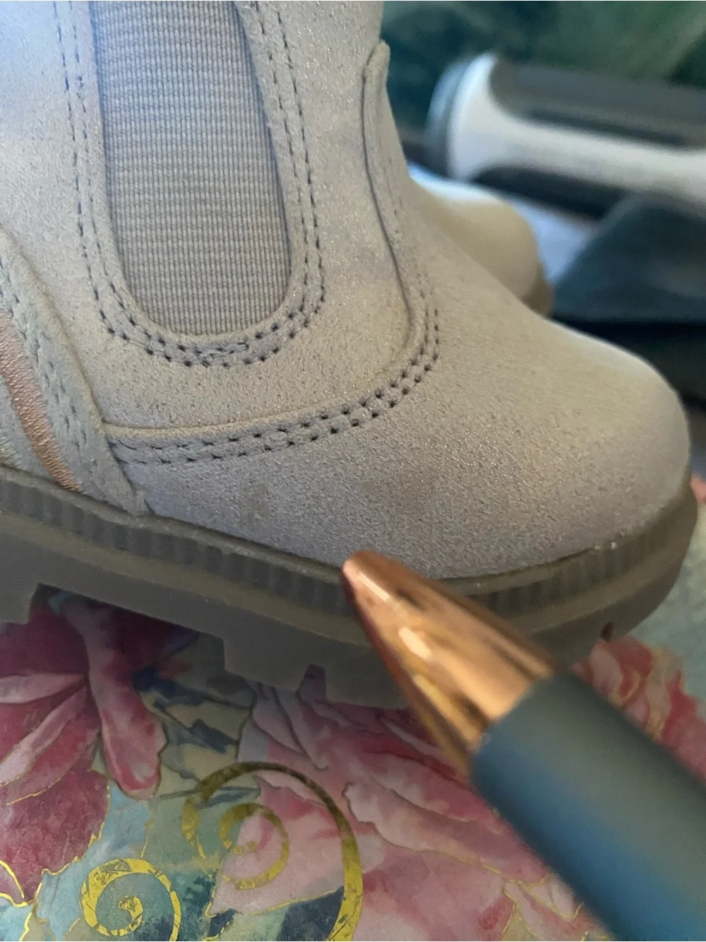 Wonder Nation Beige/Tan Chelsea Baby Boots Size 2